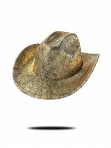 1顶炫彩黑色牛仔帽，面料反射彩虹光泽，未来感十足的宽檐设计修饰脸型，适合音乐节、派对、日常佩戴。 - 禮帽 - 查看 16