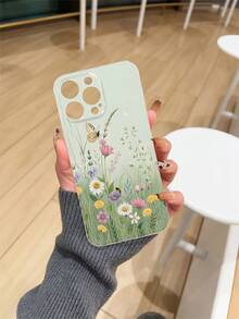1pc Transparent Thick Anti-Drop UV Painted TPU Phone Case With Minimalist Fresh Floral & Butterfly Pattern Design, Compatible With IPhone 17/17 Air/17 Pro/17 Pro Max, 16/16 Plus/16 Pro/16 Pro Max, Galaxy S25 Ultra, S24 Ultra, S22, S21 Ultra, S21 FE 5G Series, Great For New Year, Christmas, Halloween Or Valentine's Day Gift,International Version, Not The Domestic Version - Multicolor - View 5