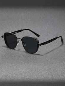 1-2pcs Men Metal Geometric Superior Quality Luxury Never Outdated Fashion Glasses For Fishing Boating Summer Holiday Gift Outdoor Casual Activities Vacation Outfits Street-Photography Accessories - Multicolor - View 4