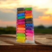 3 Packs Of 24 Colors Of Handmade Plasters, Develops The Brain, Each Pack With Tool. - Multicolor - View 3