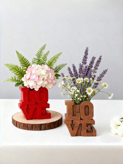 Romantic Desktop Decor, Suitable For Valentine's Day Couple's Room Decoration, Applicable To Bedroom, Living Room, Bookshelf Or Coffee Table Display, A Creative Gift Choice To Add A Warm Atmosphere, Seasonal Home Decor, Suitable For Valentine's Day And Wedding Occasions, Can Add A Romantic Atmosphere To Any Room, Suitable For Wedding Decoration