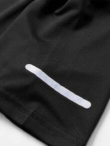 Esta camiseta deportiva casual de mujer de secado rápido de seda de hielo presenta un diseño impreso único, lo que la hace talla grande elegante. Adecuada para uso casual diario, correr, deportes de pelota y actividades de fitness. - Negro - Ver 5