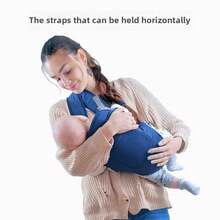 Baby Carrier For , Multifunctional Shoulder Carrier, Four Carrying Methods On The Front And Back, Versatile For All Seasons - Black - View 6