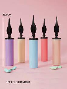 1pc/3pcs/Set Portable Hand-Held Balloon Inflator Pump, Manual Air Blower For Birthday Party, Celebration, Wedding, Balloons (Color Random) (Recommend Using The Large Size For Daily Use, Not Recommended To Use The Small Size In Large Quantities)