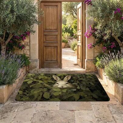 1 件全新复古宫廷图案毛绒地毯，1000 克/平方米羊毛混纺面料，高密度防滑绒毛，带来卓越的足部舒适感。包含复古波西米亚风格现代假日地毯、摩洛哥风格长条地毯、可水洗露台/阳台户外装饰地毯以及门垫。