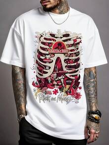 TV Show T-Shirt For Men & Women - Official Logo & Iconic Characters (Rick, Morty, Summer, Mr. Poopybutthole) - Casual Short Sleeve Round Neck Pure Cotton Tee For Fans, Summer Outfits & Casual Attire - trắng - Xem 2