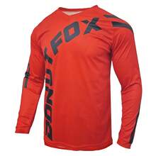 DONUTFOX 2025 Men's Cycling Long Sleeve T-Shirt, Mountain Bike Cycling Jersey, Downhill Cycling Shirt, Mountain Bicycle T-Shirt, Motorcycle Off-Road T-Shirt, Endurance Off-Road T-Shirt - Red - View 13