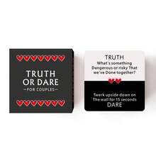 Heart Bridge Couples Card Game - Fun Bedroom Party Entertainment For Adults 18+ Perfect Christmas & Valentine's Gift For Partner 50 Cards - Black - View 2