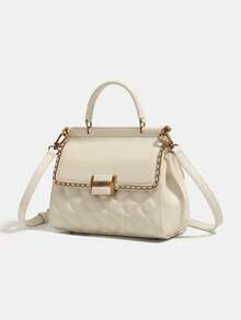 2026 New Luxury Fashion Chain Handbag For Women, High-Quality Large Capacity Double-Sided Bag, Exquisite Chic Quilted Embroidery One Shoulder Crossbody Bag, Heavy-Duty Hardware Soft Leather Versatile Tote Bag - Multicolor - View 7