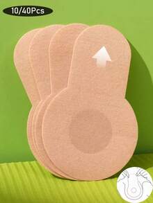 10Pcs/40Pcs Disposable Invisible Nipple Covers Tape – Self-Adhesive Traceless Anti-Bump Lifting Pads For Women - Multicolor - View 2