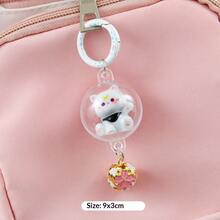 可爱3D铃铛猫钥匙扣，时尚包包挂饰，少女创意小礼物，完美礼物，生日礼物，情人节礼物 - 彩色 - 查看 13