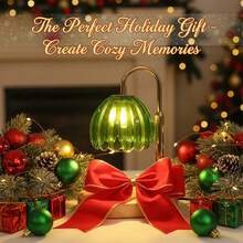 Candle Warmer Lamp With Timer & Dimmer, Height Adjustable Electric Candle Wax Warmer For Any Size Jar Candles, Flame-Free Melting Tech, Birthday Gifts For Mom Women, Candle Lamp For Bedroom Home Decor - 綠色 - 查看 6