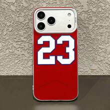 Athletic Jersey Number Design Phone Case Compatible With Samsung Phone Cases  12 13 14 15 Pro  14 Plus  15 16 Pro Max  17  17 Pro  17 Pro Max And  17 Air Made Of TPU Material It Provides Anti-Slip And Anti-Drop Functions Features A Stylish Design High Aesthetic Appeal And A Comfortable Feel It's A Great Gift For Yourself Family Friends And Loved Ones - White - View 4