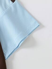 Teen Girls Short Sleeve Tee Bright Future Anime Print Teddy Soft Comfy Everyday Wear - Brown - View 5