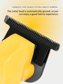 Kemei KM-1743 男士电动理发器，带握柄，家用理发器，适合全家使用，0mm 间隙修型刀头，T 型刀片造型修剪器，男士新宠，热销胡须修剪器，USB 充电式专业理发器 - 彩色 - 查看 10