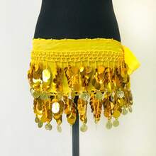 肚皮舞亮片流苏裙，时尚肚皮舞腰裙 - 彩色 - 查看 17