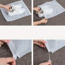 10pcs Dust-Proof Shoe Cover, Household Drying Shoe Bag, Moisture-Proof Non-Woven Shoe Bags - White - View 5