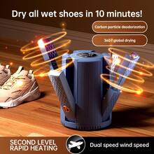 OBOVAY Automatic Shoe Dryer With Timer Function, Fast Deodorization, Foldable Design, Suitable For Sneakers, Leather Shoes, Boots, Portable UV Electric Shoe Dryer, Compact, Modern Shoe Care Tool - Multicolor - View 2