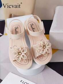 2023 New Girls Sandals, Fashion Versatile Non-Slip Durable Slippers, Wholesale - White - View 6