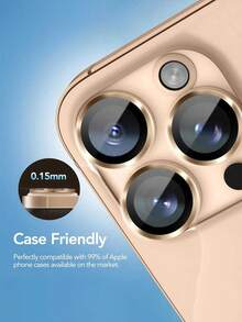 3pcs Camera Lens Protector Film Compatible With IPhone 16 Pro Max/16 Pro/17 Pro Max/17 Pro/15 Pro Max/15 Pro/14 Pro Max/14 Pro/13 Pro Max/13 Pro/12/11 Pro Max, Ultra-Strong Individual Lens Protection, Compatible With Phone Cases, High-Definition Tempered Glass Camera Screen Protector - Desert Titanium Applicable To Daily Shield, Office, Home Daily Shield Office Home Phone Camera Cover Waterproof Shockproof Anti-Fall Scratch Resistant - Brown - View 6