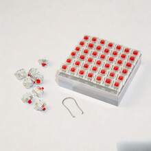 50个机械键盘轴体，青轴/黑轴/红轴，支持热插拔，附赠拔键器，清脆的触感反馈，适用于家庭、办公和游戏。 - 彩色 - 查看 11