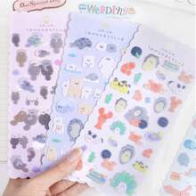 Ocean Animal Felt Plush Stickers, Puzzle Reward Stickers, Handmade Decorative DIY Stickers - Multicolor - View 4