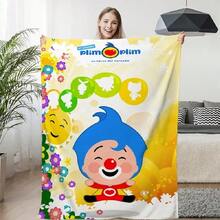 Warm Winter Blankets P-Plim P-Plims Knee Bed Fleece Custom Nap Camping Fluffy Soft Blankets Decorative Sofa Microfiber Bedding(15).Jpg - 白色 - 查看 1