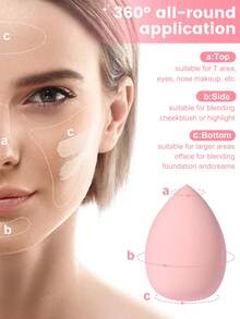 18件套化妆工具套装，包含：15支化妆刷+3个化妆海绵，一应俱全，新手友好 | 方便旅行携带，送礼佳品 | 新手/女性的完美之选 - 彩色 - 查看 4