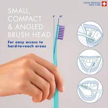Curaprox CS 1560 Soft Toothbrush U2013 Firmer Brushing Experience | Gentle Plaque Removal For Adults | Single Pack, Random Color - 白色 - 查看 4