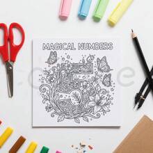 神奇数字：成人涂色书，包含不同季节和月份，共24页。适合作为生日礼物、返校礼物、复活节或狂欢节礼物、文具、母亲节礼物、复活节装饰品。 - 彩色 - 查看 6