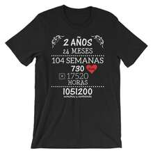 Regalo de Aniversario de Bodas 2 Años - Camiseta Tshirt - Blanco y negro(no personalizable) - Ver 8
