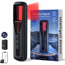 Detector de Cámaras Ocultas para Viajes 2025, Buscador de Cámaras Espía Mejorado, Escáner de Señal Inalámbrica para Oficina/Coche/Baño/Hotel. Cuenta con 5 niveles de sensibilidad, 4 modos de detección y una duración de batería de 25 horas. - Negro - Ver 2