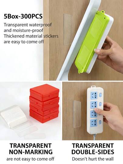 500pcs/Set Multi-Purpose Double-Sided Tape - Transparent, Removable And Waterproof Tape, Suitable For Hanging Decorations, Greeting Cards, Ribbons, Transparent Tapes, Photos And Watches. Mini Multi-Purpose Double-Sided Tape, Suitable For Spring Festival Cards, Removable, Reusable And Waterproof. 500pcs Super Strong Double-Sided Tape - No Residue Removable, Transparent Nano PVC (Acrylic) Material, Suitable For Walls, Pictures, Posters