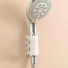 2pcs/1pc Caterpillar-Shaped Shower Head Holder, Universal Suction Cup Shower Head Base Stand, No Need To Drill Holes, Movable And Fixed Base, Shower Accessory. - Multicolor - View 3