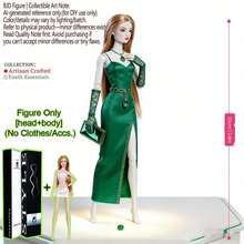 12.6in 1/6 BJD/MJD Supermodel Doll, 12-Joint Posable Ball-Jointed Toy, Realistic Modifiable Makeup, Exquisite Contour, Fluffy Voluminous Hair, Chic Silhouette, Desktop Display, No Clothing - DollOnlyNoAttire - View 1