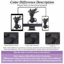 女士发髻假发发圈 | 双花发髻配蝴蝶结，编织发型造型工具，活力少女风 - 彩色 - 查看 11