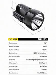 PHILIPS 飞利浦手摇探照灯，续航时间无限 - SFL3241 - 查看 11