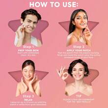 504pcs Heart & -Star Shaped Hydrocolloid Patches, Pimple Patches For Face, Invisible Pimple Dots For All Light Beige Types, Emergency Use, Assorted Colors (Black, White, Purple, Blue, Yellow, Orange, Brown, Gray), Christmas Gifts, Stocking Stuffers - 504 chiếc - Xem 4