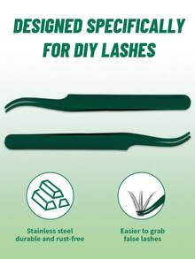 LASHSUN Lash Cluster Glue Bond And Seal Kit With Lash Glue Remover And Tweezers Long-Lasting, Waterproof For DIY Eyelash Extension At Home Use Beginners Friendly Kit 4-In-1 - 黑色 - 查看 7