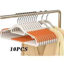 1pc Short Neck Non-Slip Invisible Clothes Hanger, Household Essential - Multicolor - View 8