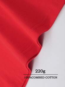 "In Motion We Trust: $100 Bill Graphic Tee" (220g Cotton T-Shirt) Printed T-Shirt, Graphic Tee, Unisex T-Shirt, Casual And Comfortable, Men's Cotton T-Shirt. Interesting Pattern T-Shirts, Street Life, Home Leisure, Friends Gathering,Graphic Tees Men - 紅色 - 查看 4