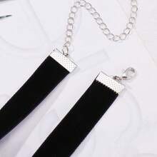 1.6cm 20pcs Wine  Chokers Vintage Necklace For Women With Extension (XL-1002-Black) - 1.6公分-20個-黑色 - 查看 8