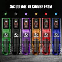 DQFART Wireless Tattoo Gun Kit, Professional Tattoo Machine With 1600mAh Power, 3 Operation Modes, LED Display, All-In-One Tattoo Pen, Suitable For Beginners And Tattoo Artists