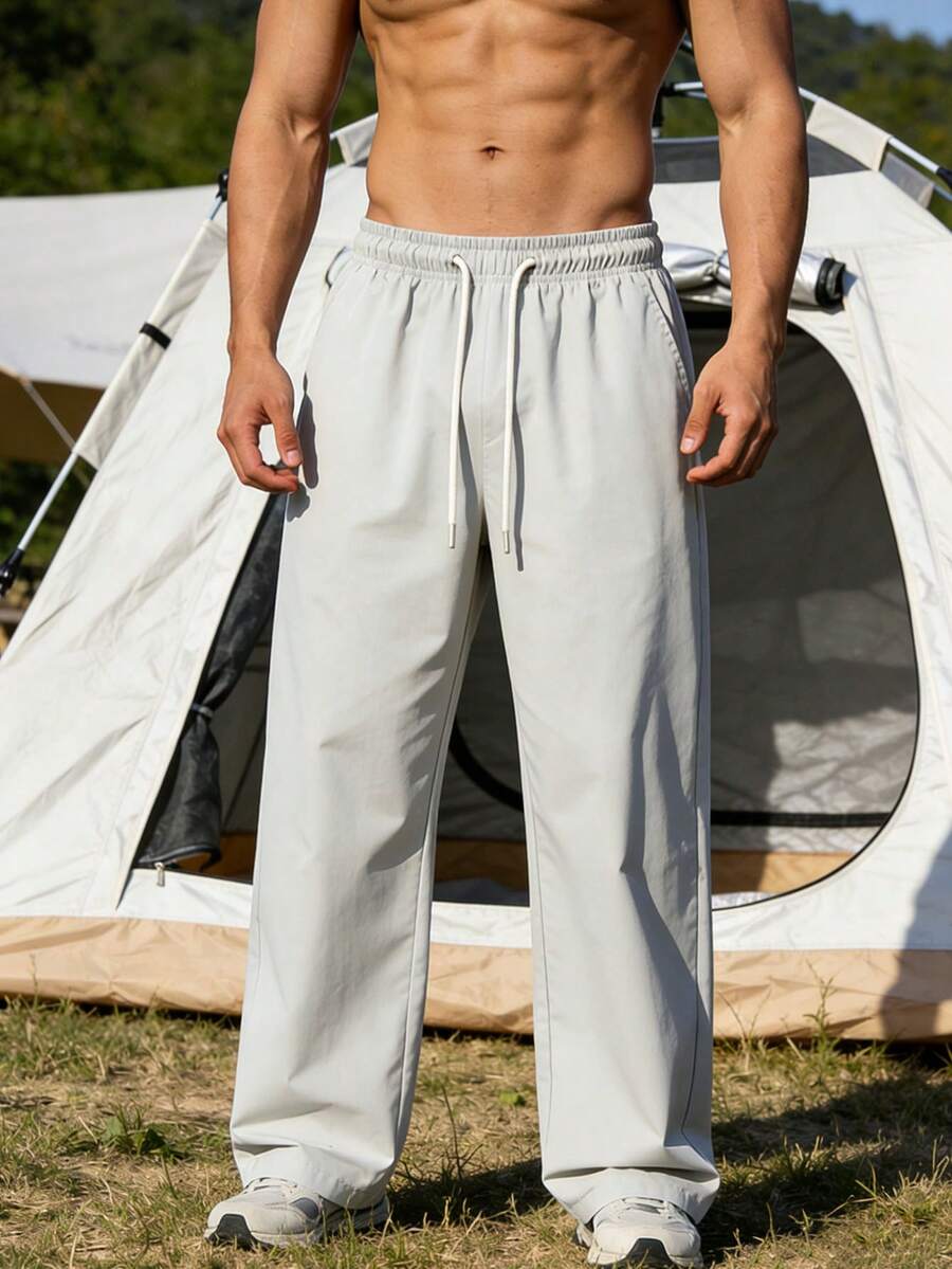 男士休闲抽绳口袋裤，适合徒步、骑行和户外活动，是送给男友的绝佳礼物，春夏款