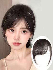 Tóc mái xéo có tóc mai, tóc giả chia ba bảy phần, tóc giả kẹp đơn giản và thanh lịch, phụ kiện tóc cho nữ, tóc nối, phụ kiện đội đầu, kẹp càng cua, kẹp tóc, ghim cài tóc - Nhiều màu - Xem 13