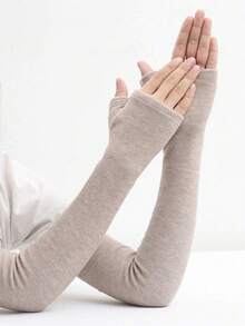 1 双羊毛保暖袖套，男女通用，加厚柔软，防风保暖，弹性设计，适合秋冬季驾驶、骑行、通勤。 - 各種各樣的 - 查看 3