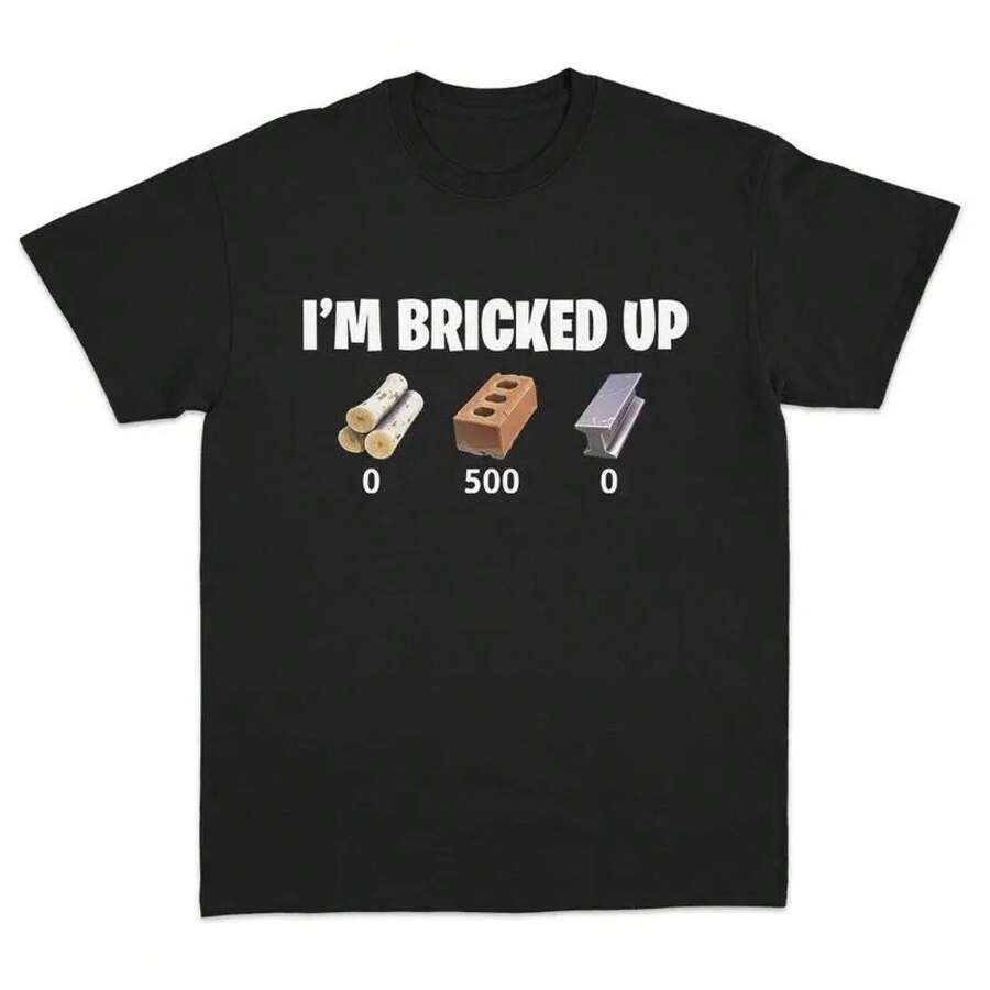 I'm Bricked Up T-Shirt Tee - Black - View 1