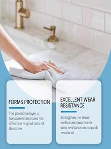 jakehoe Marble Cleaning And Polishing Agent, Kitchen Tile Countertop Scratch Repair Cleaner, Stone Crystallization Agent. It Has A Transparent Protective Layer That Does Not Affect The Original Color Of The Stone. - Liquid - View 4