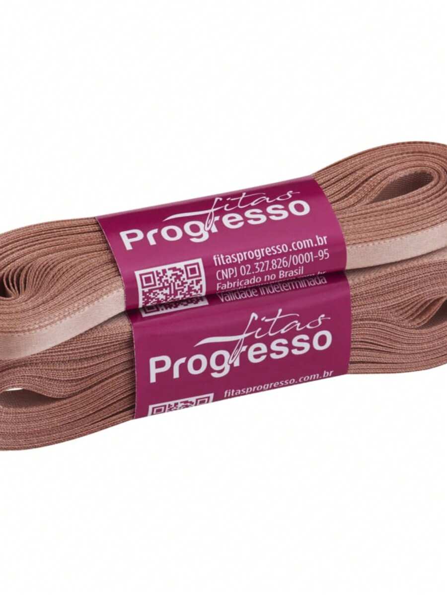 Satin Ribbon, 7mm Wide, In 10m Lengths. - OLD PINK(COLOR1143) - View 1