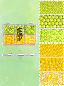 Spring Gift Box Cake Decoration Sprinkles, Rabbit Carrot Flower-Shaped Paper Cupcake Decorations, Homemade Baking DIY Cake And Cookie, Round Dots Of Various Sizes For Embellishment, Suitable For Wedding, Easter And Spring-Themed Parties - Multicolor - View 15